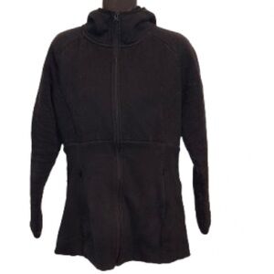 The North Face Women's Black quilted hooded Jacket size M